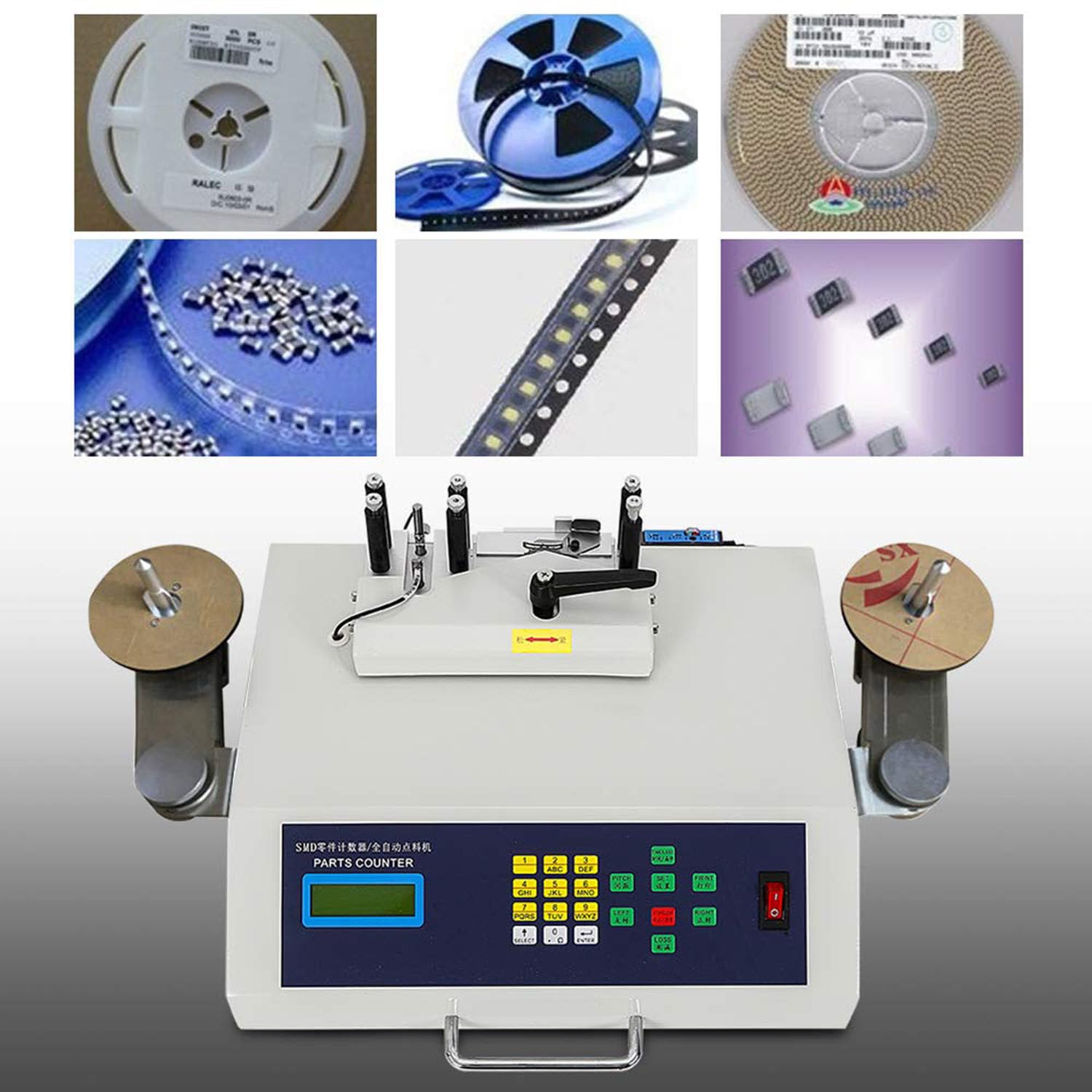 Contatore automatico delle parti con l'esposizione LCD e la rilevazione di perdita per l'elaborazione delle parti di precisione