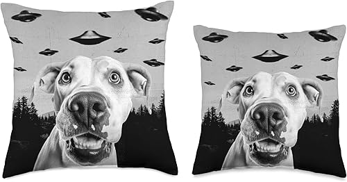 Miniatura 3 de Dogo Argentino Collect Alien UFO Funny Dogo Argentino Dog Lover Men Women Kids Throw Pillow, 16x16, Multicolor