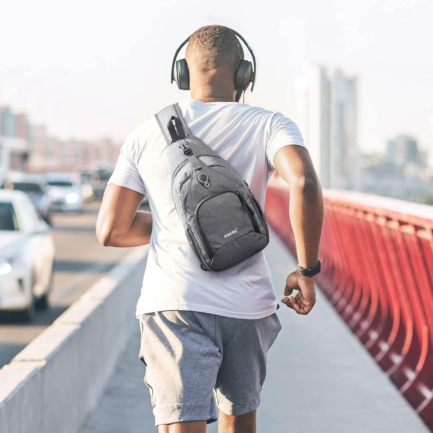 G4Free RFID Sling Bag Crossbody Backpack Small Chest Shoulder Bag Hiking Outdoor - Image 8