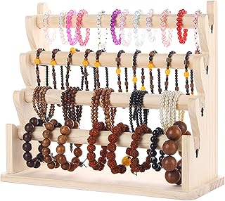 ブレスレット ディスプレイ スタンド - 木製 アクセサリー 収納,多段 バングル ディスプレイ - 家庭・店舗・アパート・寮・ショーケース・キャビネット・デスクトップ用