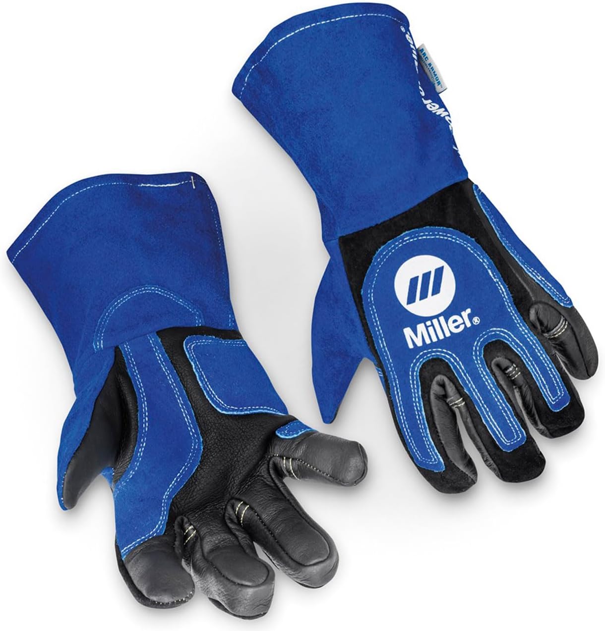 Welding Gloves, 3D, Wing, 13In, Blueblack, PR