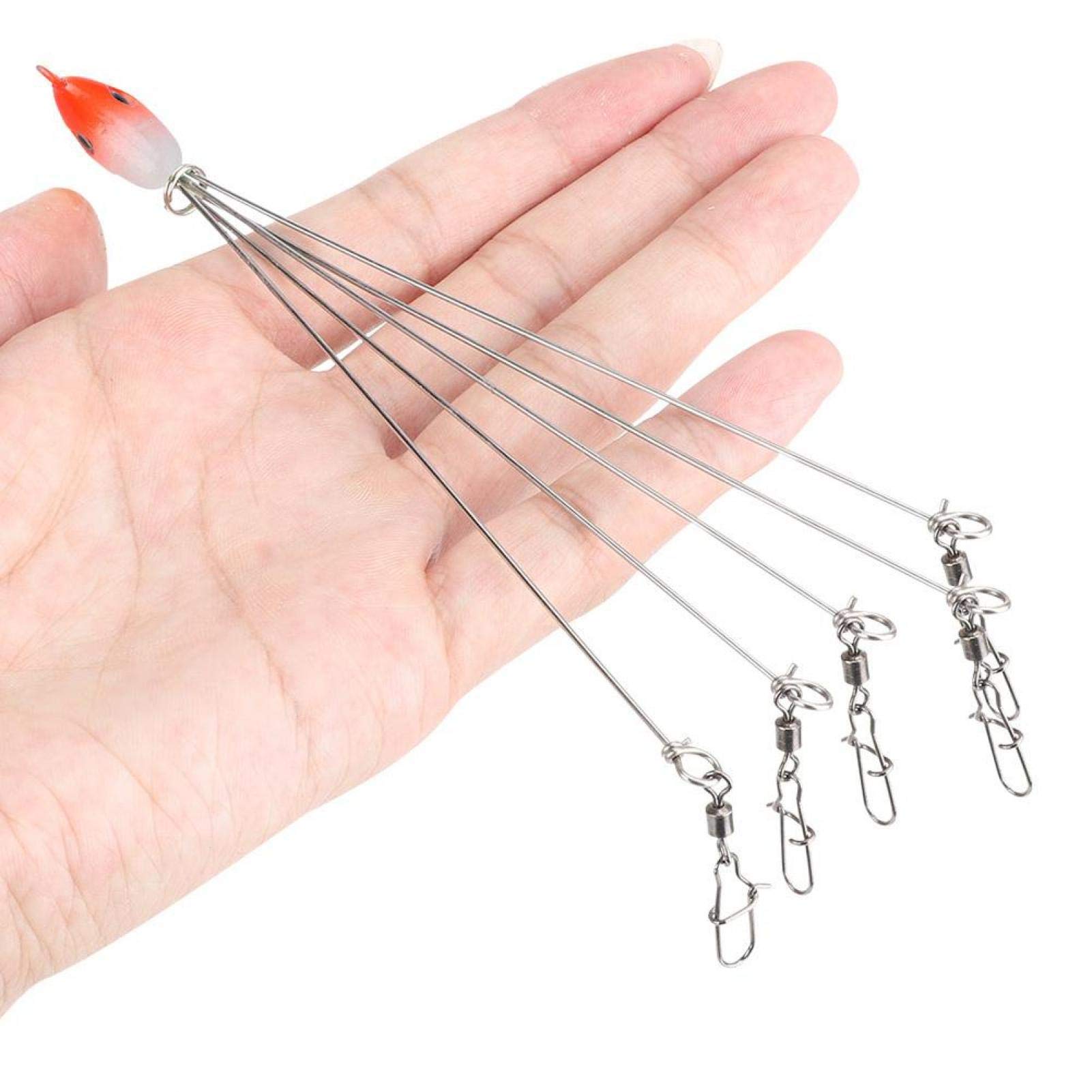 OUKENS Cebo de Paraguas, 5 Brazos Alabama Umbrella Jig Head Aparejo de Pesca Señuelos de Pesca con broches giratorios, Cebo de Plataforma de Paraguas ﻿(1#)