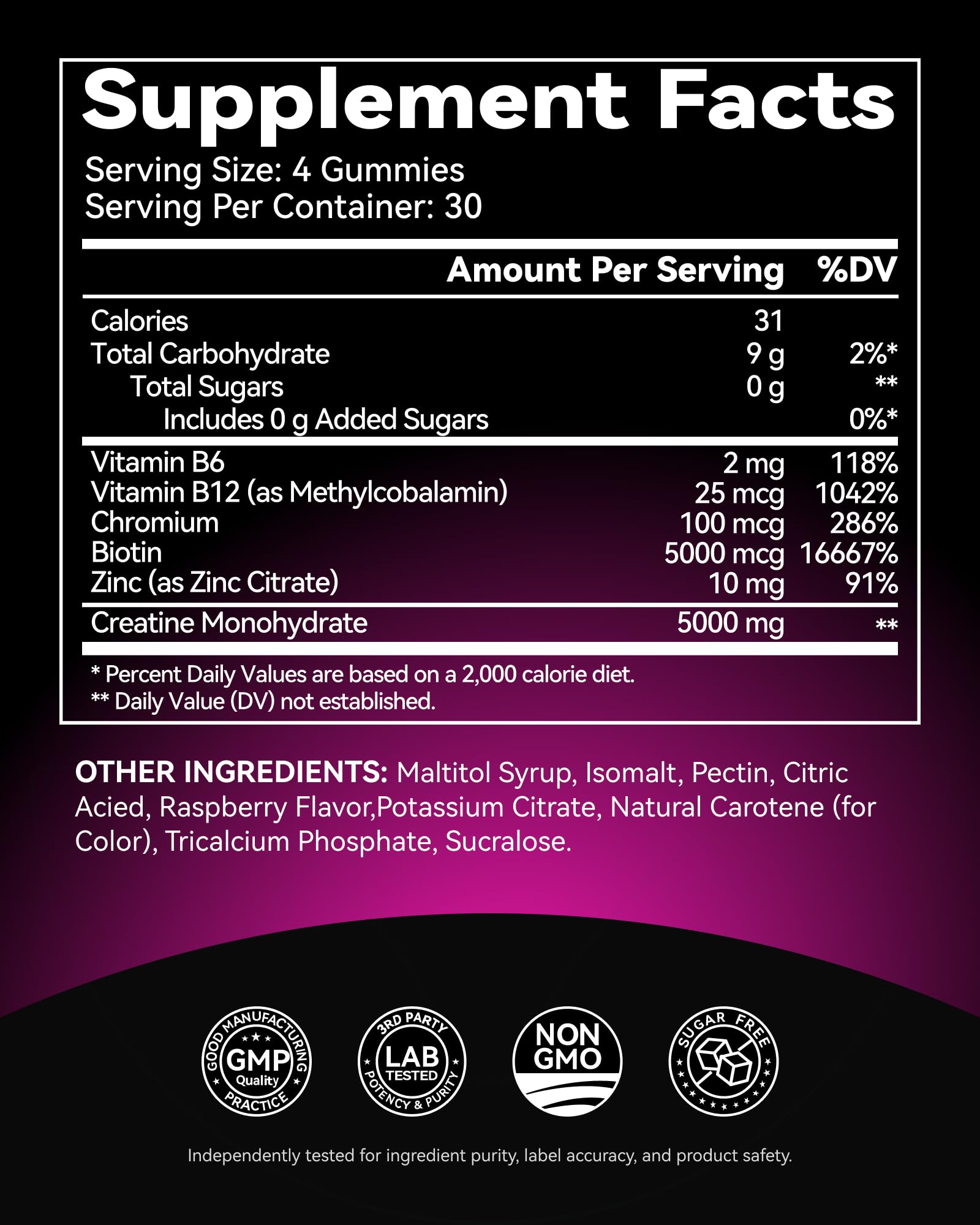 Inner Brightness Creatine Monohydrate Gummies for Men & Women, Chews — Amazon image 9
