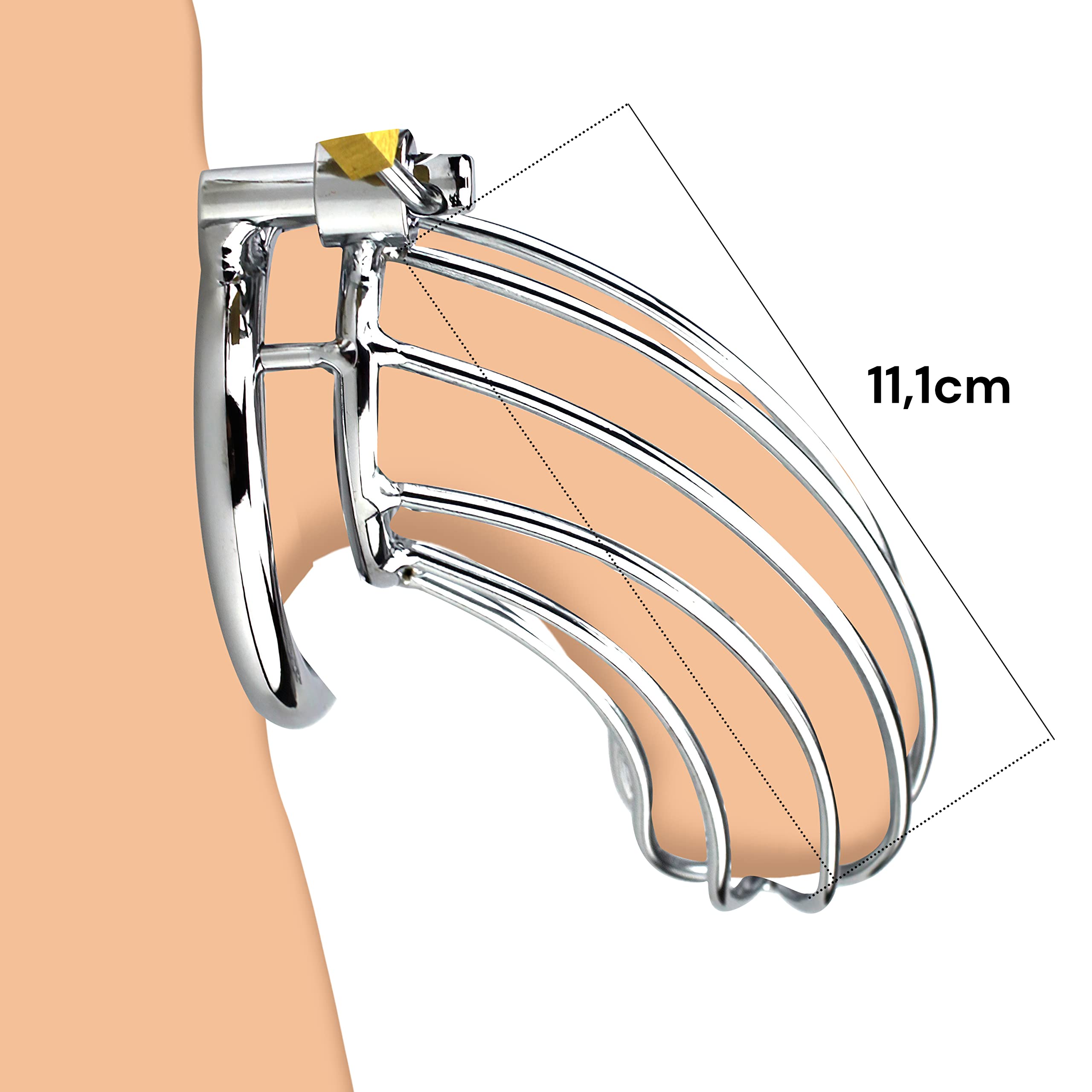 FOPS Cage de chasteté métal homme BDSM Cages de chasteté Ceinture de chasteté homme Chastity cage Chasteté pour pénis Cage chasteté métal homme ceintures de chasteté cage de chasteté pénis N21