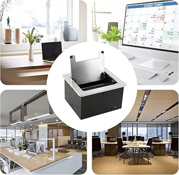Built-in socket with cover 2-way table socket floor socket flush-mounted socket for kitchen office