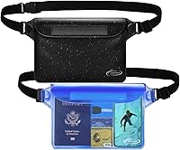 Vista 10 de AiRunTech Bolsa impermeable con correa para la cintura (paquete de 2) Accesorios de playa, la mejor manera de mantener tu teléfono y objetos