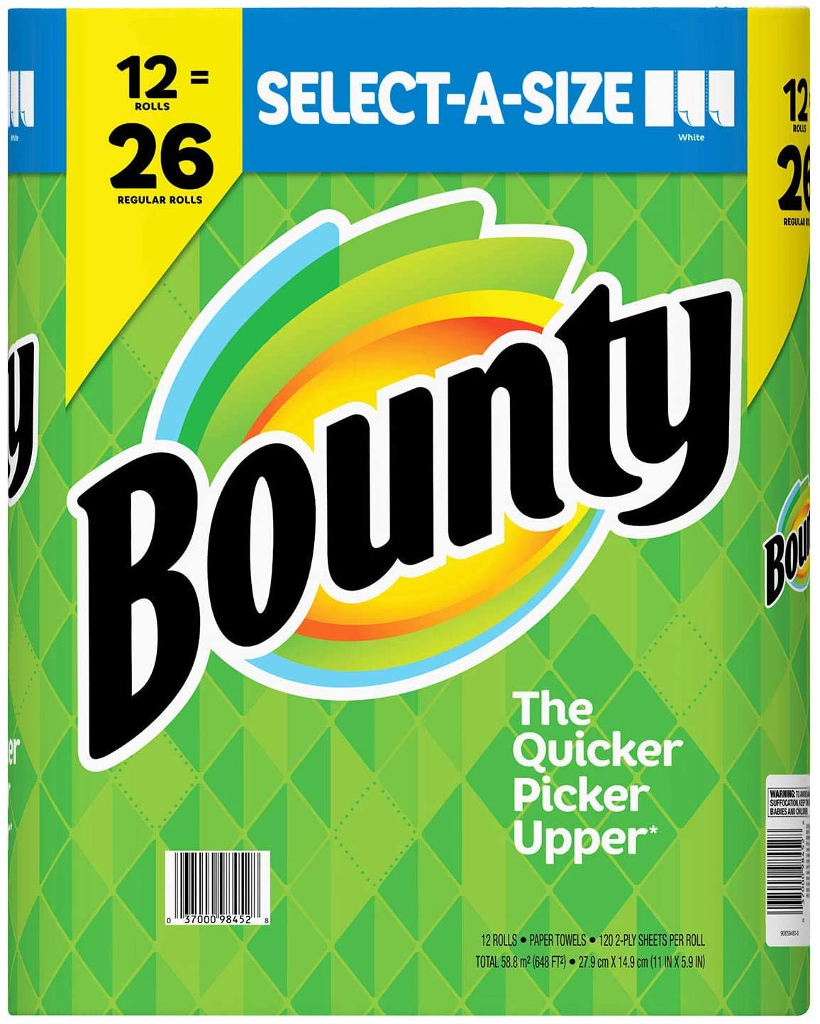 Bounty Select A Size Paper Towels, 12 Mega Rolls