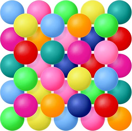 Lewtemi Paquete de 300 pelotas de tenis de mesa, bolas de plástico de 0.08 oz y 1.575 in, pelotas hinchables para decoración de fiestas,