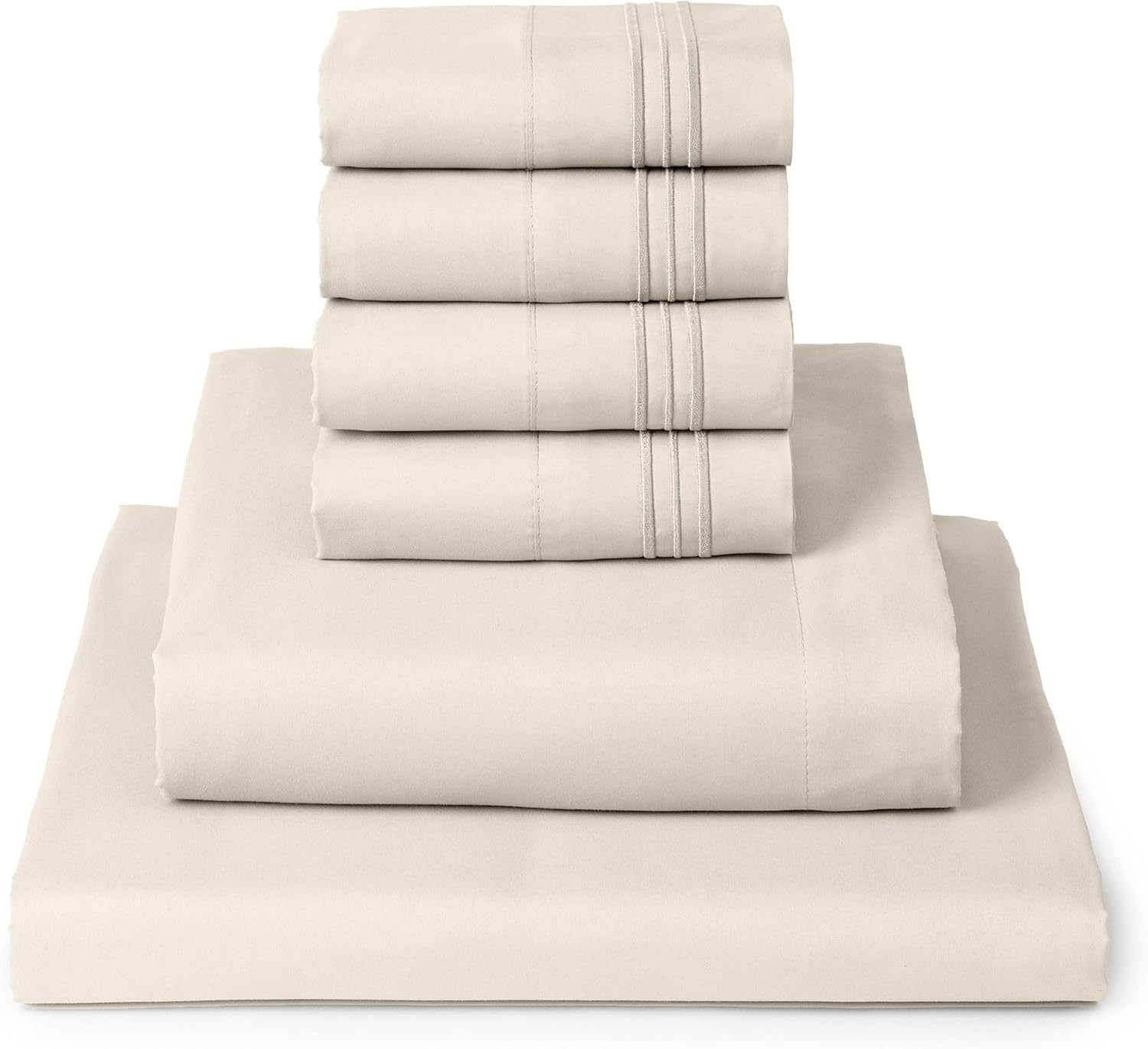 Mellanni Queen Sheets Set 6 PC Iconic Collection Bedding