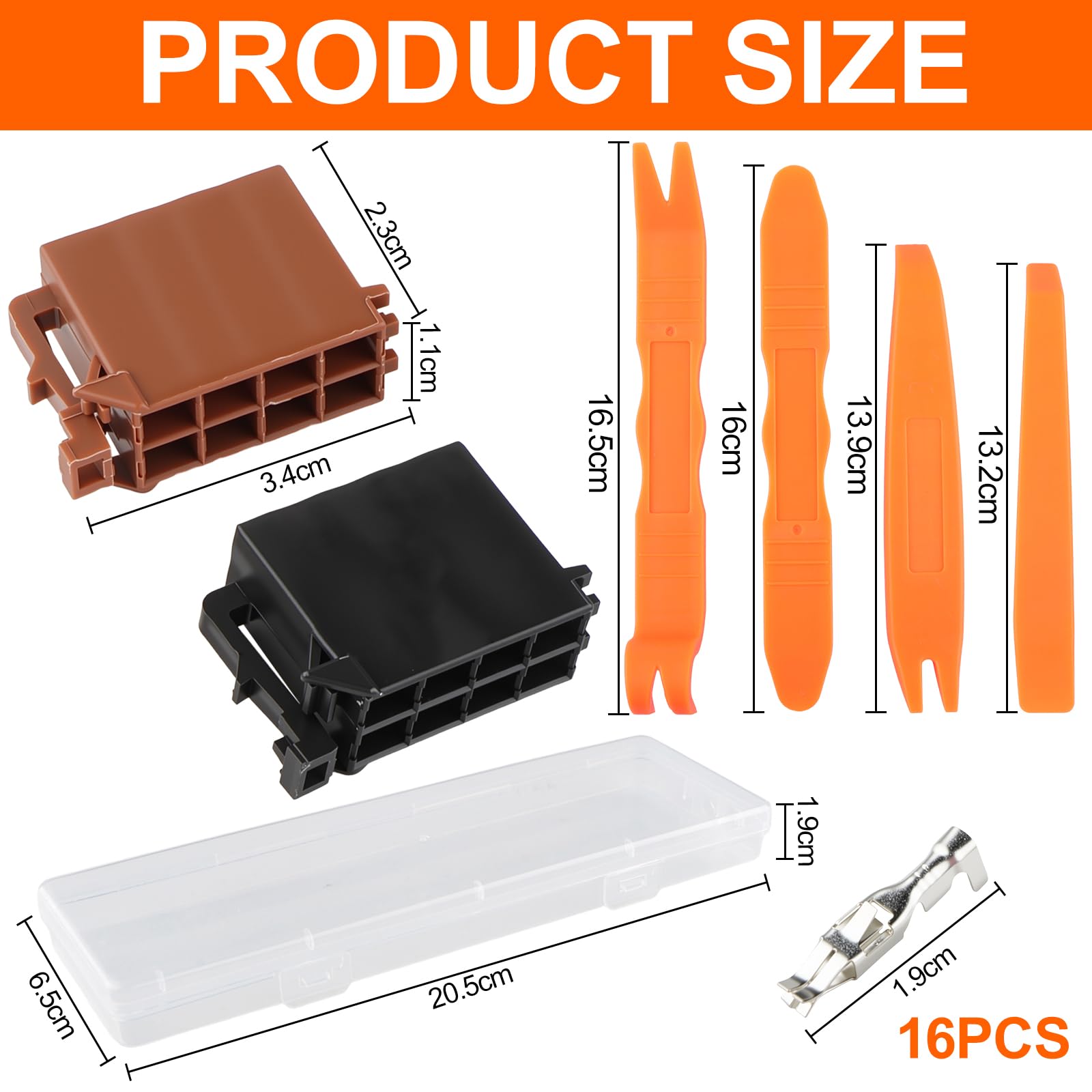 Kit Connecteur ISO Autoradio 8 Broches + Outils De Démontage - Pour Remplacement Ou Réparation De Faisceau