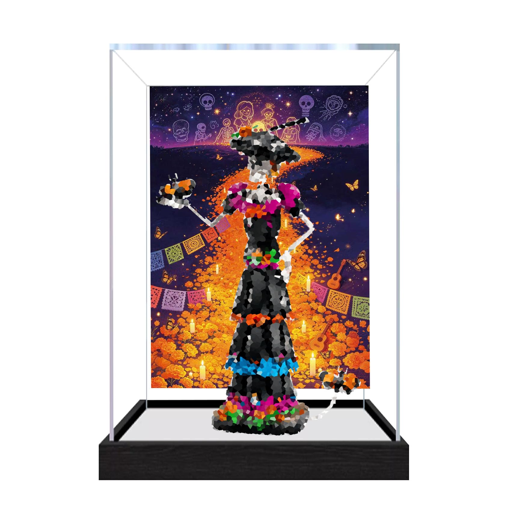 Feifanyifei Background3mmc Dustproof Acrylic Display Case For Le-Go 21372 Model (Background3mmc)