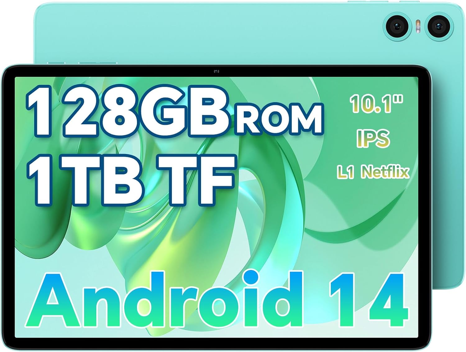 ODEA 【Android 14 Tablet 10,1 Pollici】 A10 Tablet 10 Pollici,12GB RAM+128GB ROM(1TB TF),Unisoc T606 Octa-Core A75 CPU,5G WiFi,BT5.0/6000mAh/Dual AI Camera/Type-C/3.5mm Jack/Face ID/Widevine L1 Netflix ODEA 【Android 14 Tablet 10,1 Pollici】 A10 Tablet 10 Pollici,12GB RAM+128GB ROM(1TB TF),Unisoc T606 Octa-Core A75 CPU,5G WiFi,BT5.0/6000mAh/Dual AI Camera/Type-C/3.5mm Jack/Face ID/Widevine L1 Netflix