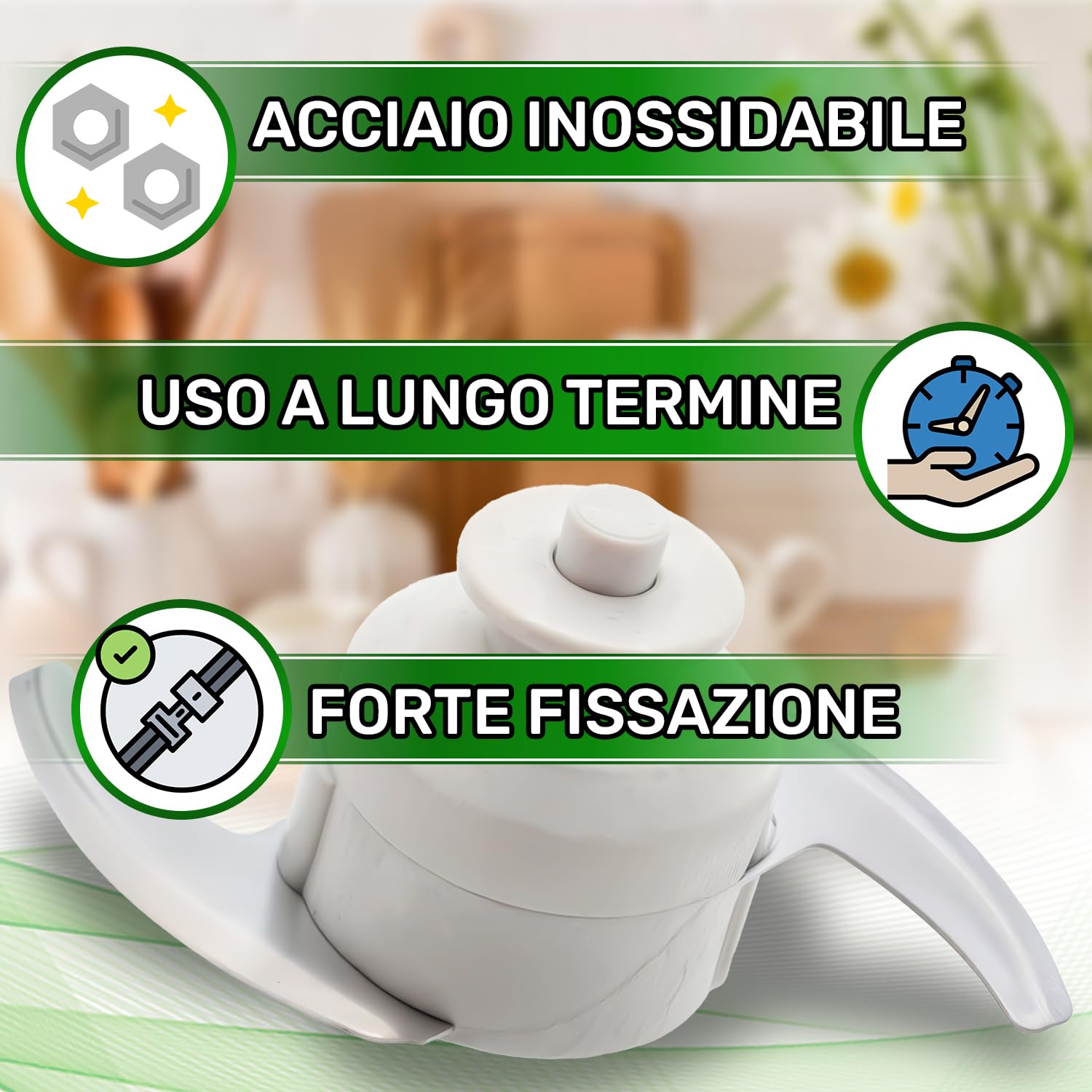 ONIX TECH Coltello con Codice Originale 5843778 per Moulinex Moulinette BLTM10 D56 D561 D562 D564 R68 R684 - Garanzia di 5 Anni