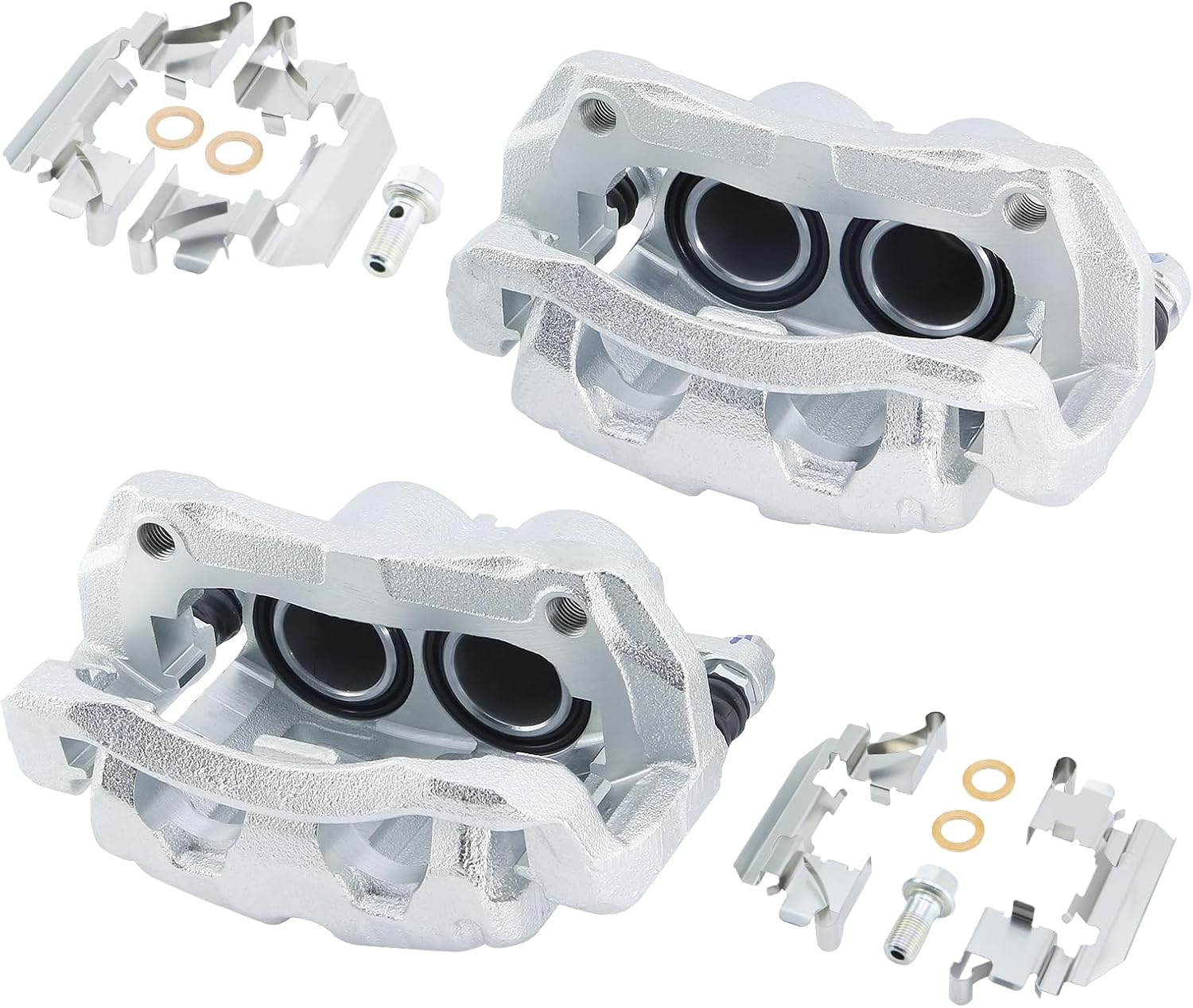 Betthand Front Left Brake Caliper with Bracket 19B2958 New Replace for Honda CRV 2007-2016, Odyssey 2005-2010, Crosstour 2012-2015, Accord Crosstour 2010-2011, Acura RDX 2007-2012, FRC11711, 19176791
