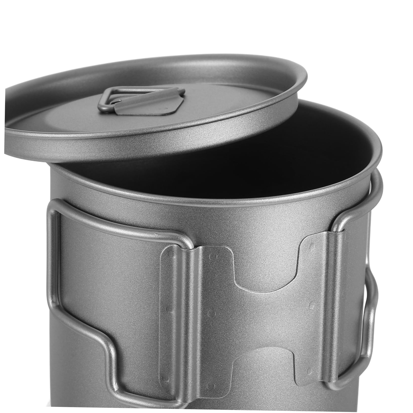 Titan Kaffeebecher mit Klappbarem Griff und Deckel 1-lagig für Camping und Outdoor Picknick