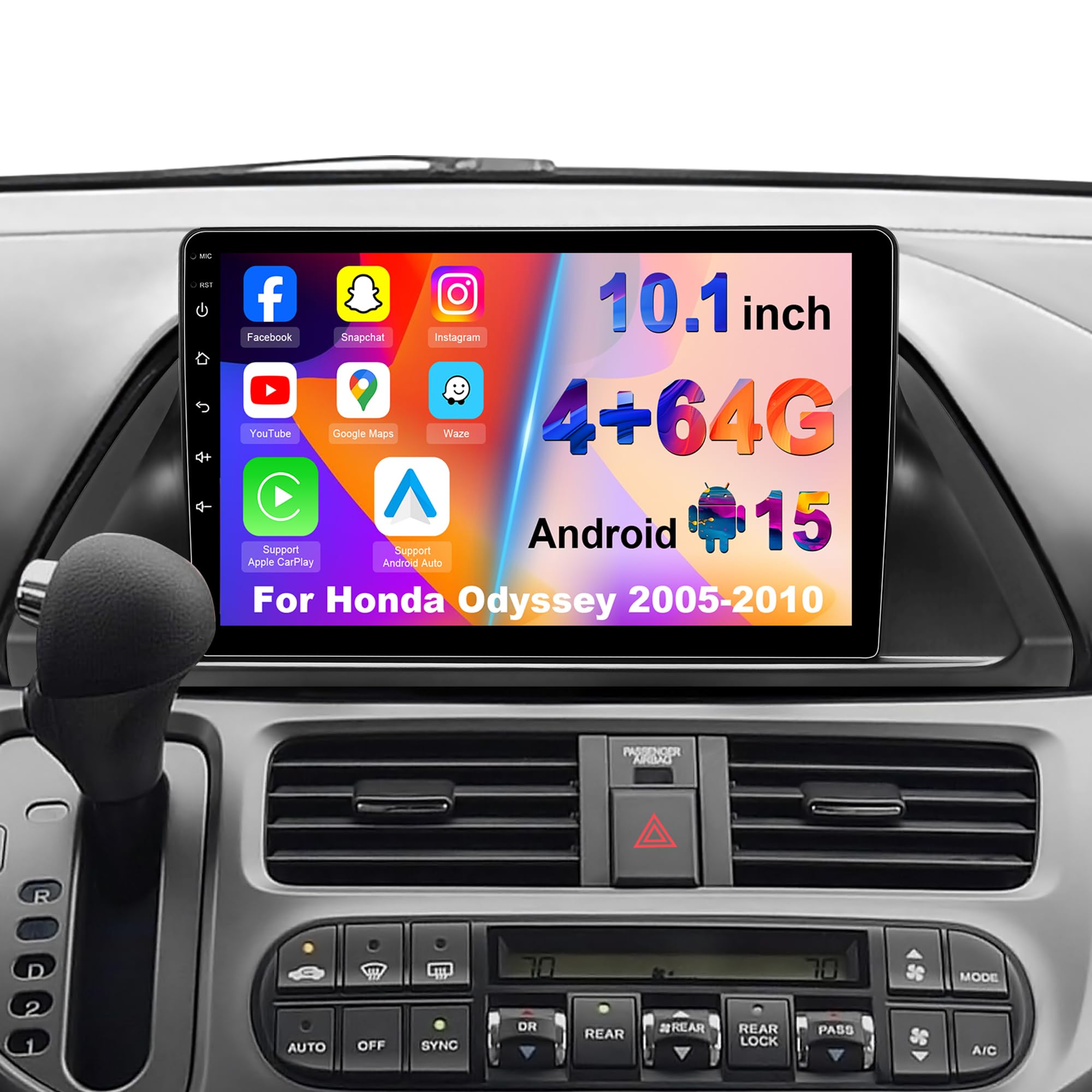 4G+64G Car Radio Stereo for Honda Odyssey 2005-2010