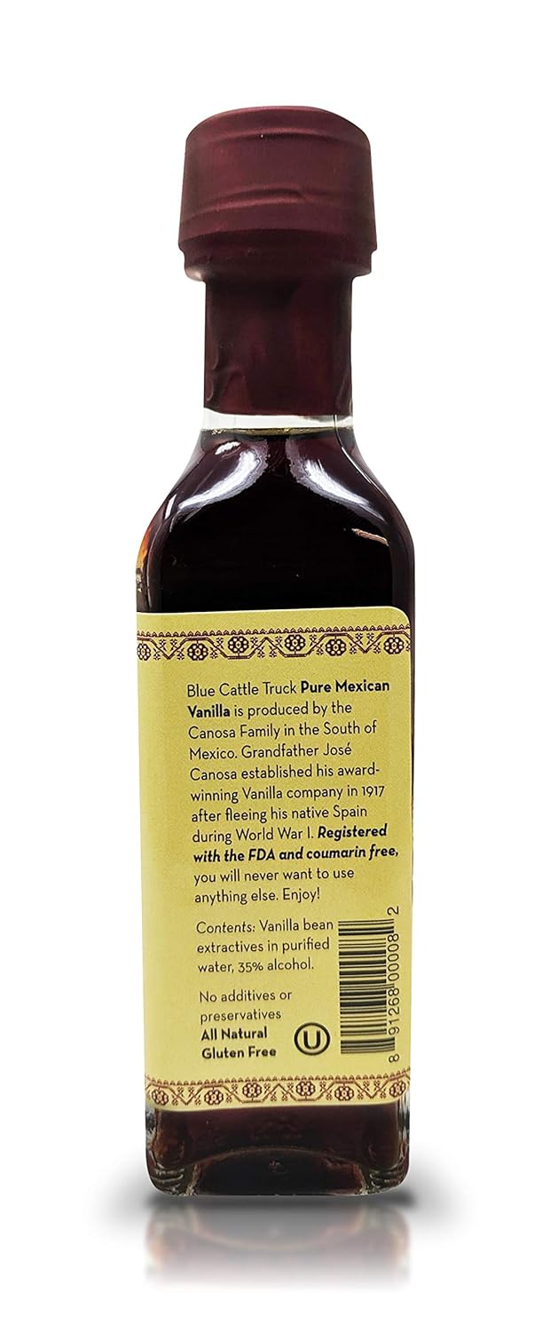 Blue Cattle Truck Trading Co. Pure Gourmet Mexican Vanilla Extract, Small, 3.3 Ounce…