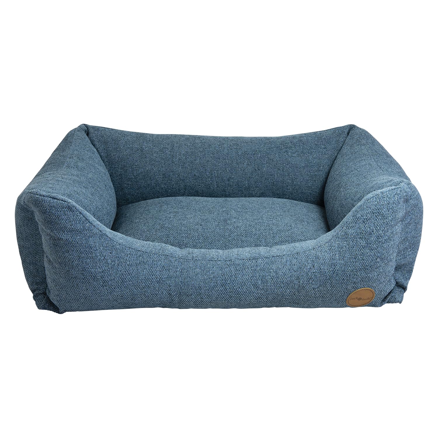 JACK AND VANILLA – Sofá ortopédico para Perro JV Hampton – Cesta de Interior para Perros Mayores o con articulaciones frágiles – Petróleo, L, 117 x 82 x 28 cm