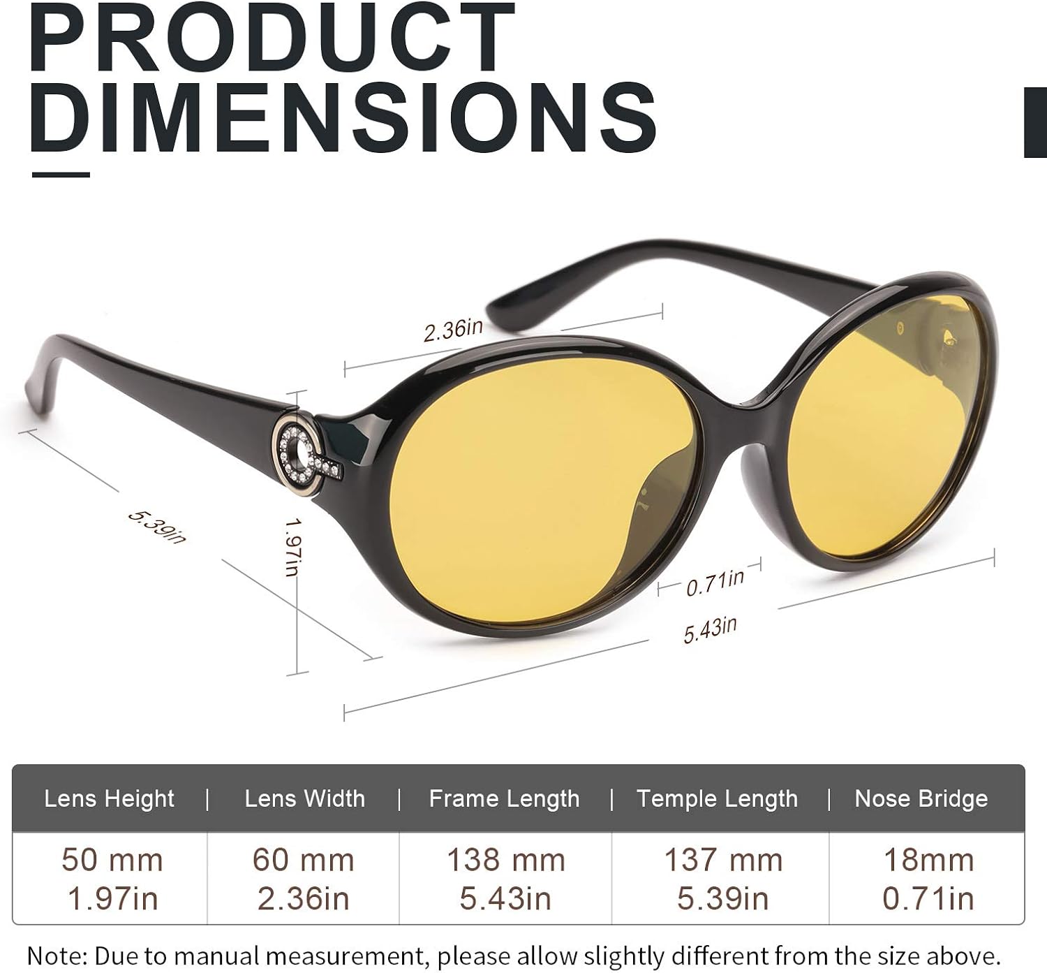 Miniatura 4 de FIMILU Gafas de conducción nocturna gafas de visión nocturna para mujer gafas antirreflejos conducción nocturna