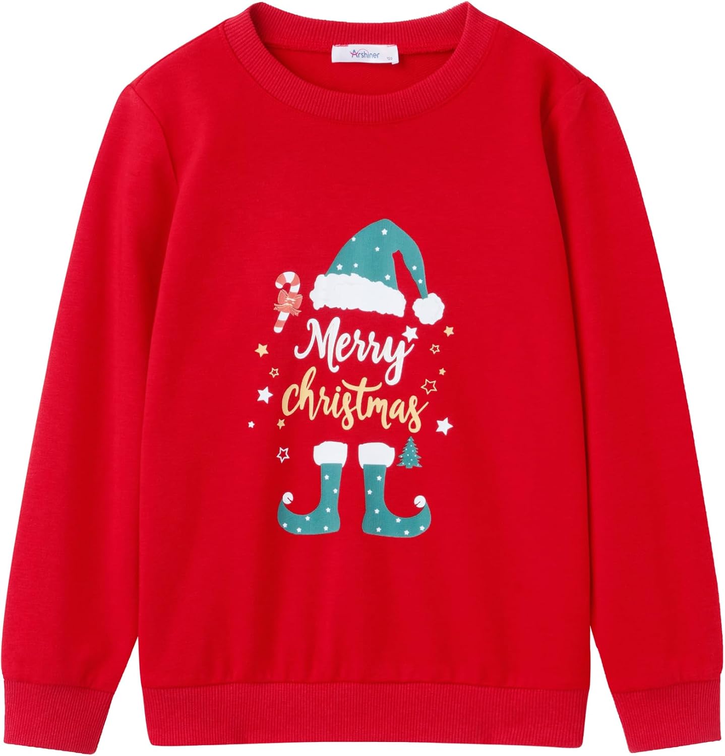 Arshiner Toddler Boy Crewneck Sweatshirt Long Sleeve Pullover Graphic Shirts for Kid Fall Tops Tees 2-10 Years