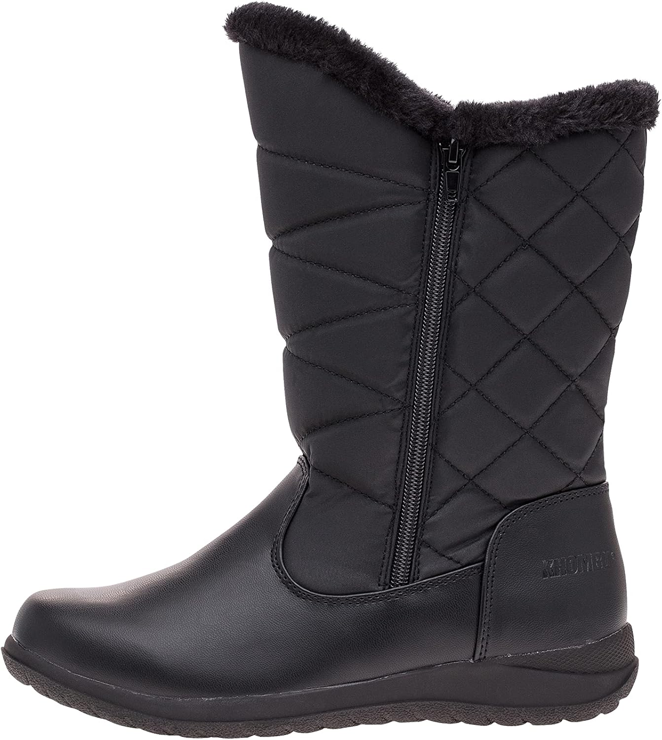  | Khombu Women's Cold Weather Carly with Dual Zipper Closures Winter Boots | Snow Boots