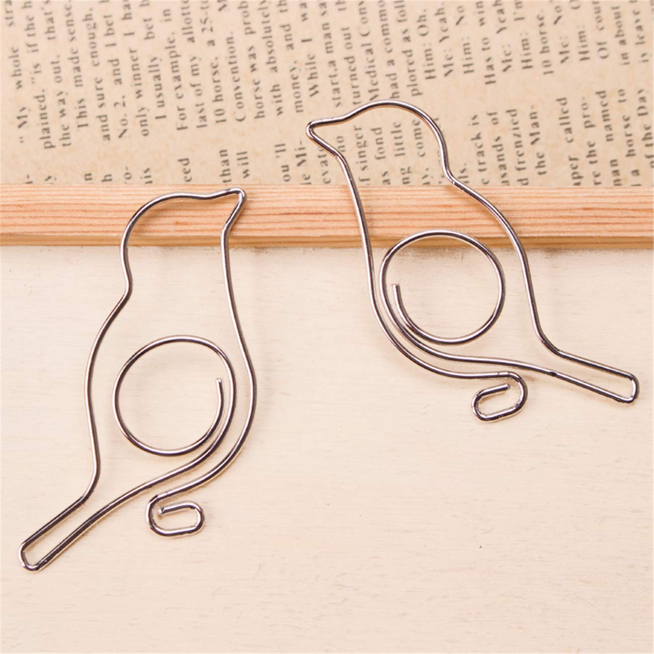 Bird Shape Paper Clips Funny Paperclips Bookmarks Planner Clips Fun Office Supplies Gifts for Women Coworkers (24)