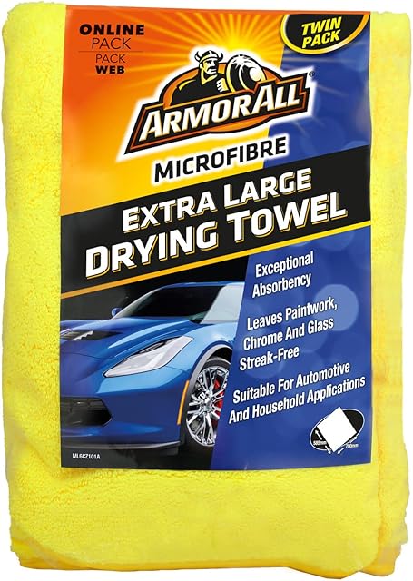 Car Cleaning Kit, Armor All, Microfibre Drying Towel, Set of 2