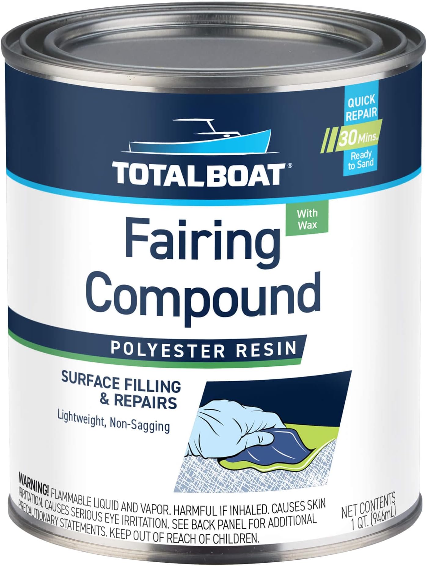 Polyester Fairing Compound (Quart Kit)