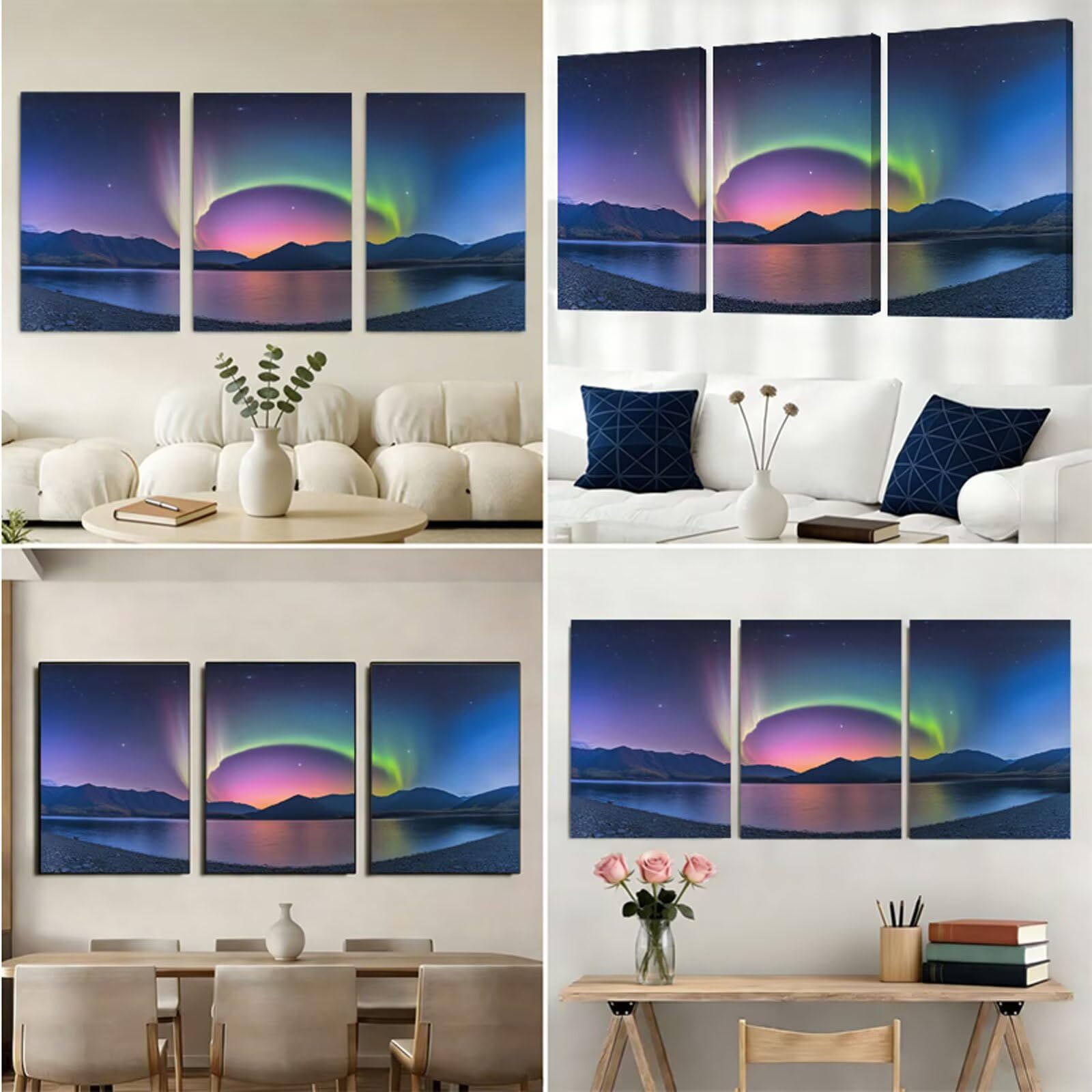 Aurora DIY 5D Pełny zestaw do malowania diamentowego dla dorosłych 50x70cm, diamentowe malowanie jezioro okrągła mozaika kryształ górski haft krzyżykowy sztuka rzemiosło dekoracja ścienna do domu i