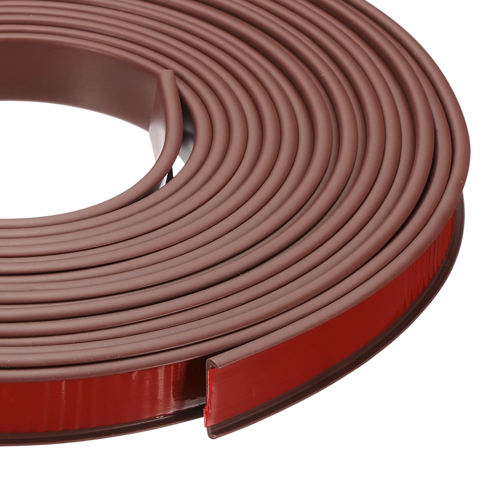 sourcing map 24.9 ft U-Shape Edge Banding, Fit 5/8 Inch Adhesive TPE Flexible Furniture Edge Protector for Cabinets, Countertop, Shelves, Table, Woods, Red