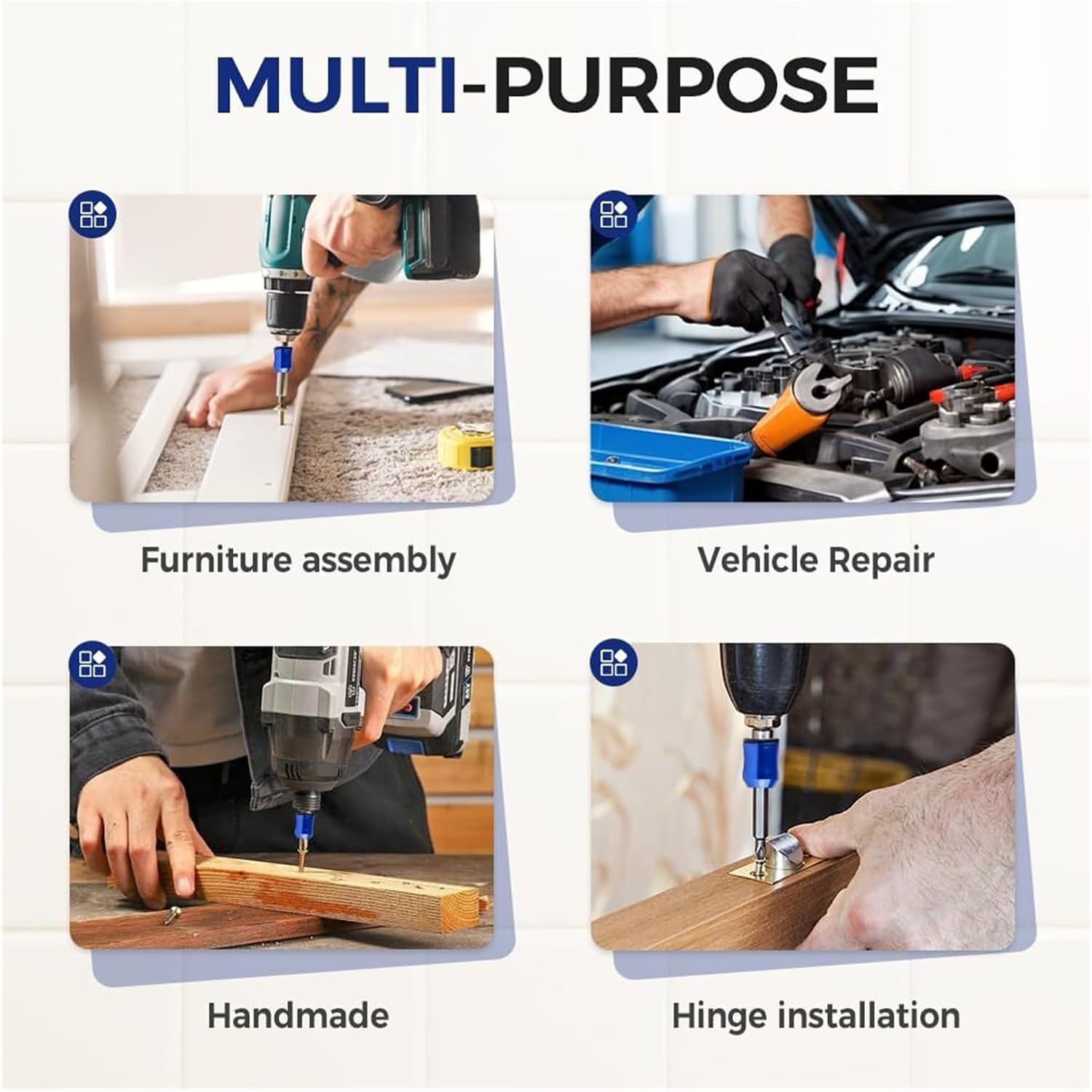 Strong Magnetic Screw Holder Ring, Universal Magnetic Screwdriver Head Ring Bit For Drill And Hand Tools, Anti-Slip Screwdriver Holder For Mechanics Carpenters DIY(D)