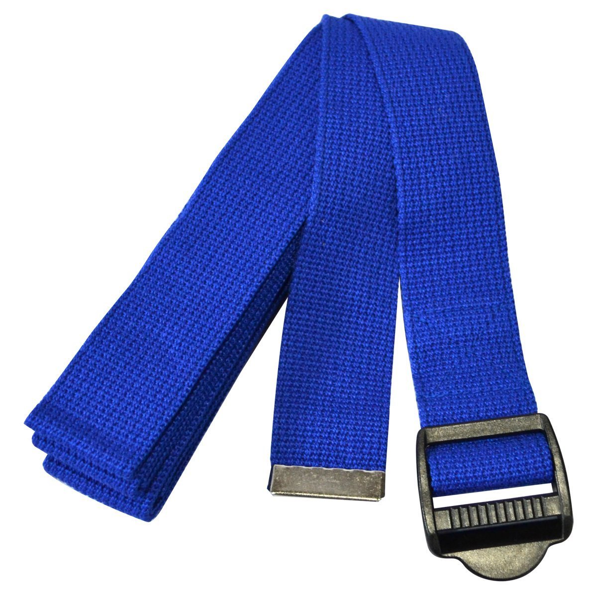YogaAccessories 10' Cinch Buckle Cotton Yoga Strap (Blue)