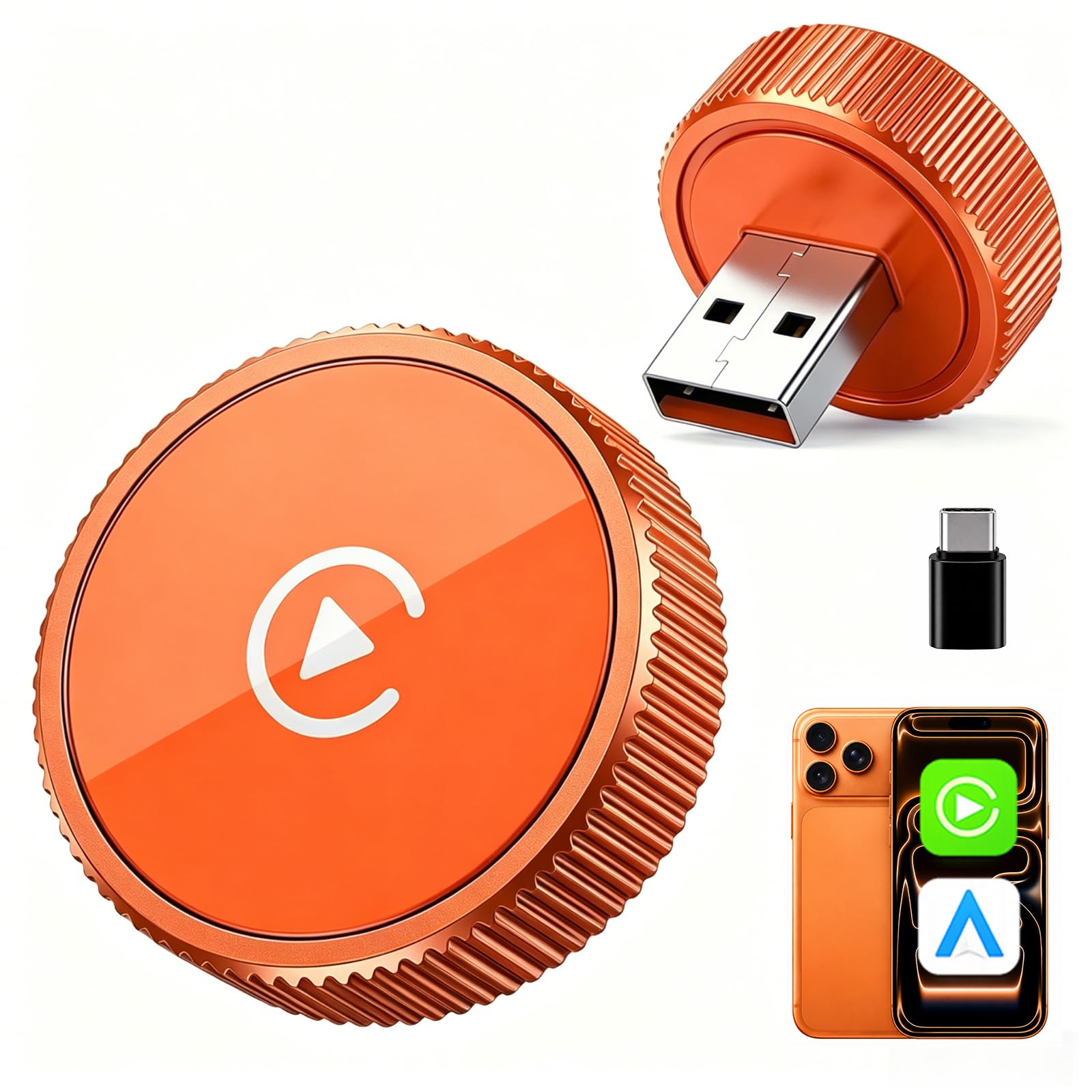 Wireless CarPlay Adapter & Android Auto Wireless Adapter, 2026 2-in-1 CarPlay Wireless Adapter for iPhone,Converts Factory Wired CarPlay/Android Auto to Wireless, USB/USB-C Dongle for Cars-picture-28