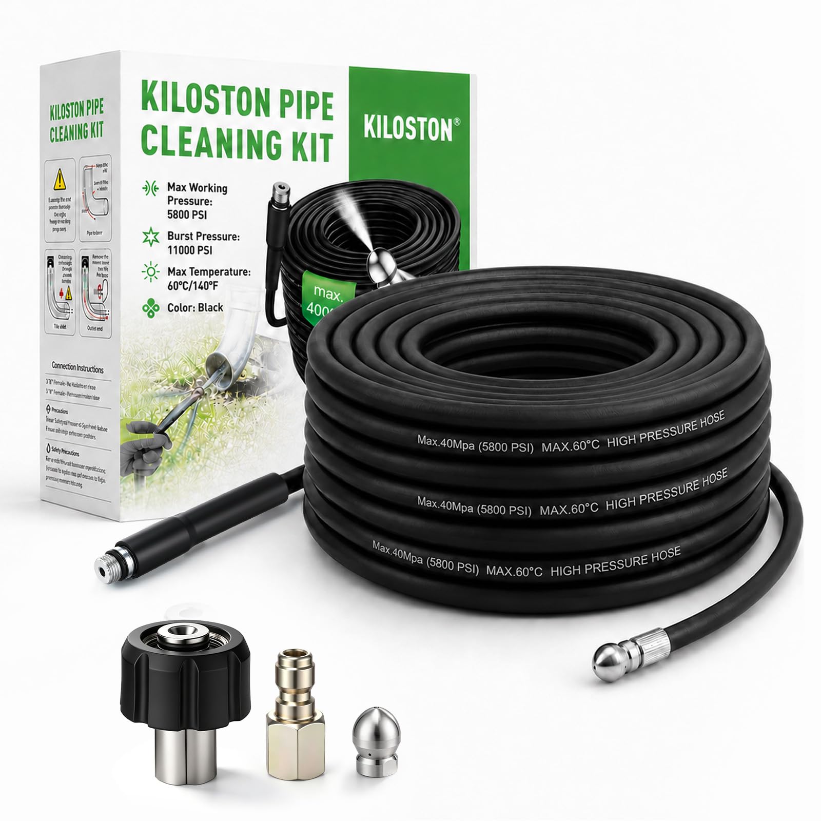 Photo 1 of KiloSton 100FT Sewer Jetter Kit