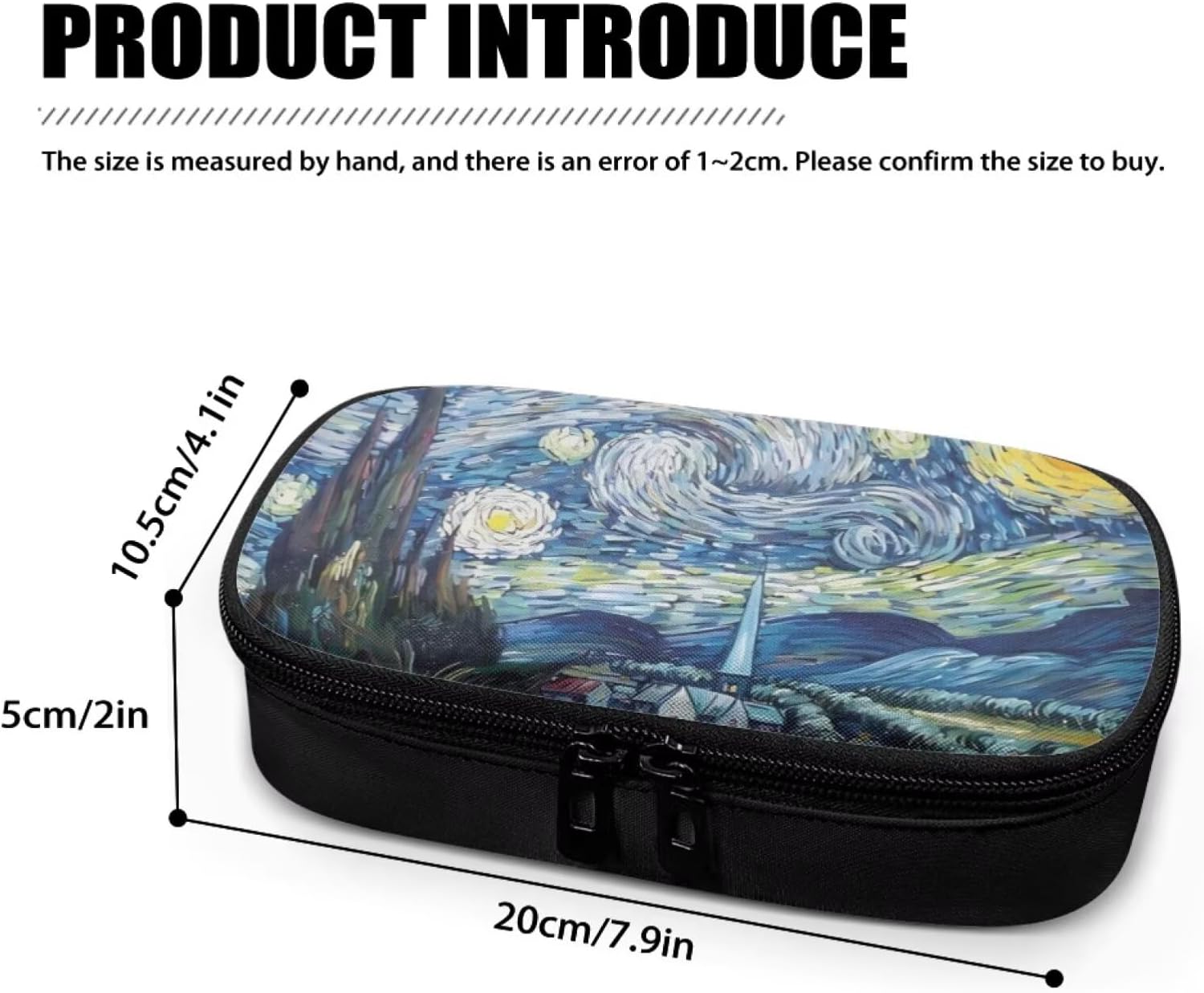 Starry Night Print Insulin Cooler Travel Case Portable Zipper Diabetic Care Organizers, Insulin Storage Bag for Women Men Diabetic Supplies Organizer for Trip and Daily Use image 5
