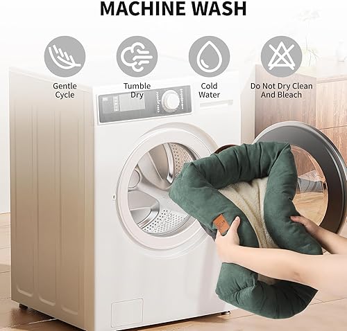 Miniatura 7 de Cama para perros y gatos pequeños de 20 pulgadas  Cama rectangular lavable para gatos y gatos de interior, acogedora cama para cachorros con parte