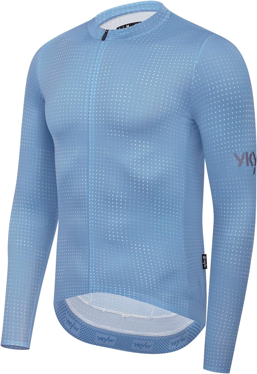 YKYWBIKE Cycling Jersey Men Long Sleeves Bike Jersey with Pockets Breathable MTB Biker Shirts Biking Shirts for Men Cycling