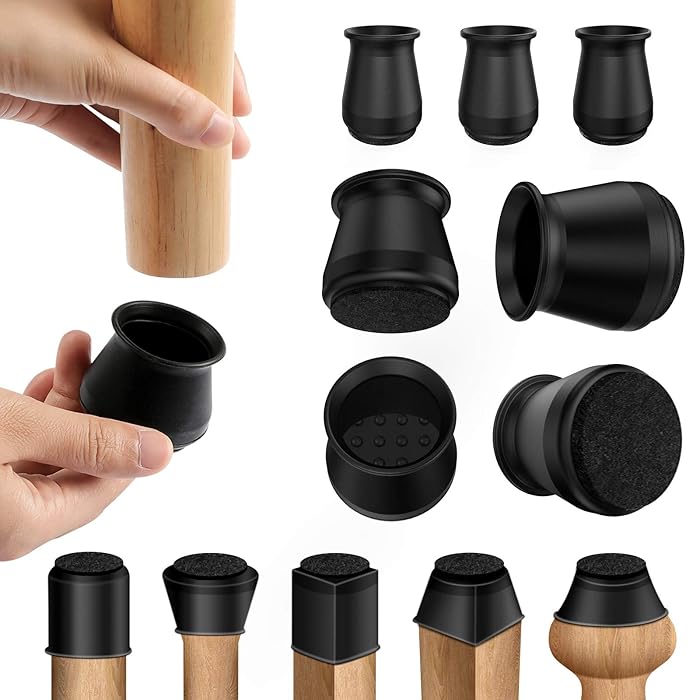 Buy Chair Leg Protectors for Hardwood Floors, 16 Pack Silicone