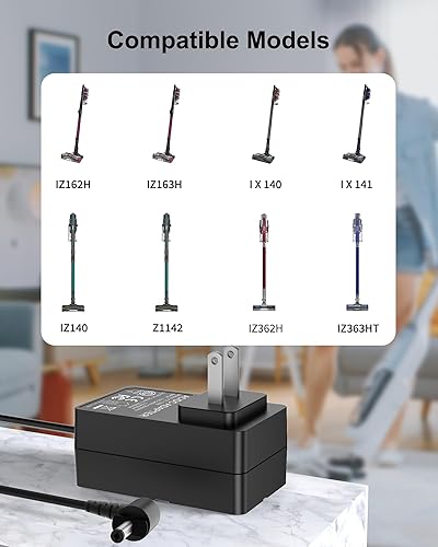 Miniatura 2 de Charger Replacement for Shark Rocket Pet Pro Charger DK33-248080H-U Compatible with Shark Cordless Vacuum IX140H IX141 IZ140 IZ140C IZ141C IZ142
