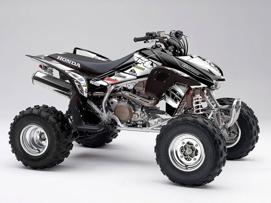 Amazon.com: 2006-2017 TRX 450R 13 Fly Black Senge Graphics Kit