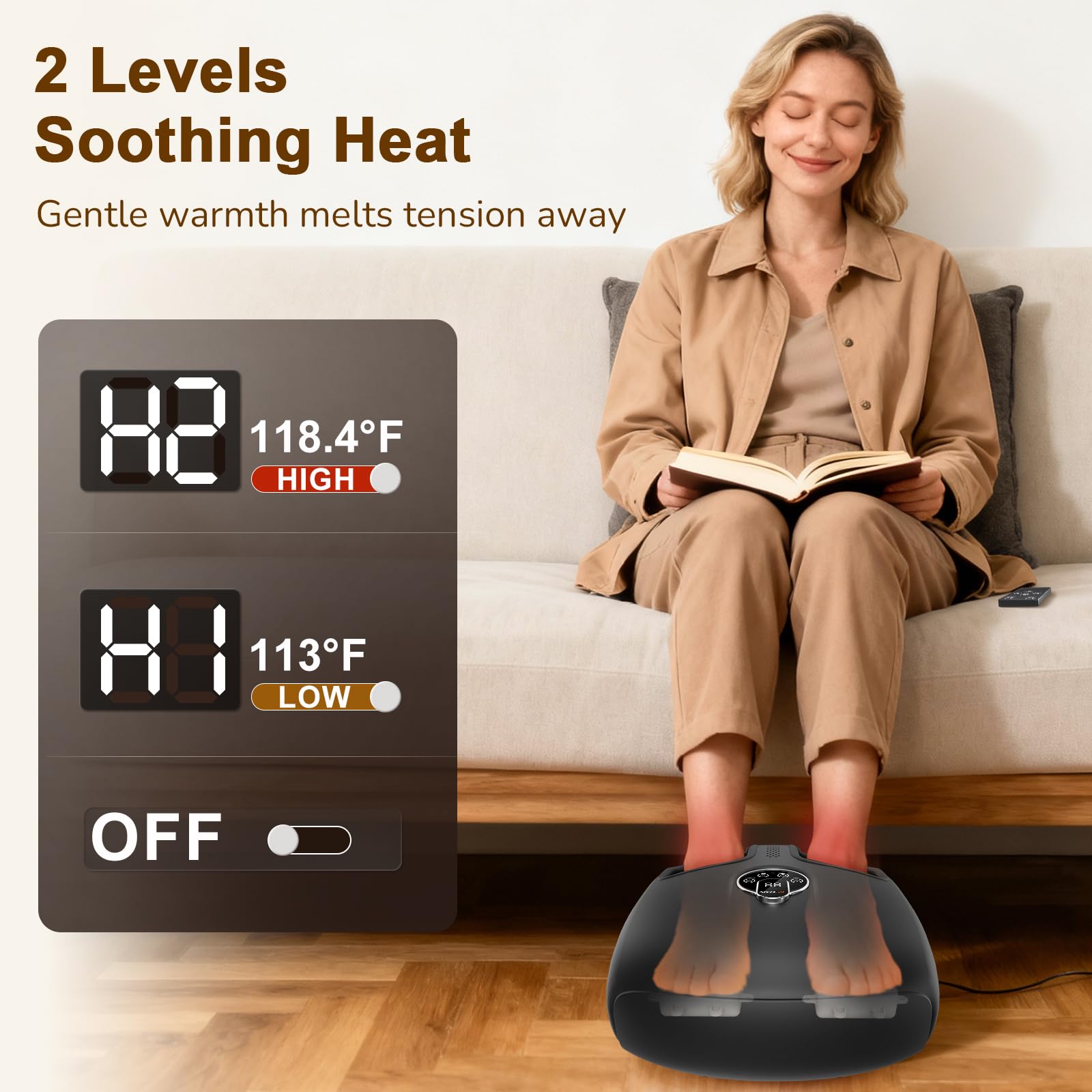 Amazon.com: Shiatsu Foot Massager with Heat for Neuropathy and