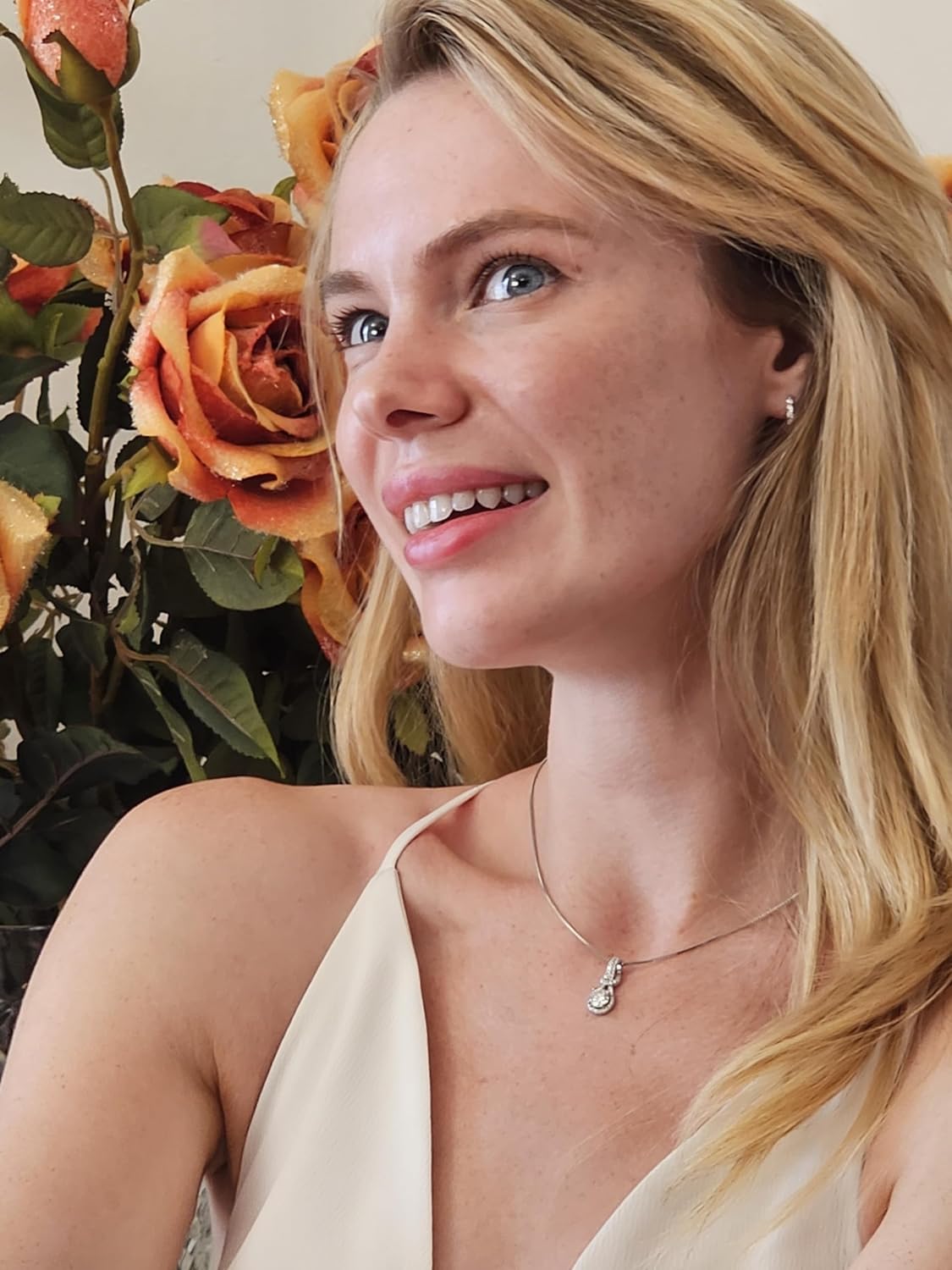 1.25ct Valentines Day Diamond Necklace Gordion Knot Jewelry Love Jewelry for women on Valentine's Day Presents for wife Gifts from Husband Mosanit Lab Grown Diamond Necklace Sterling Silver 18k Gold