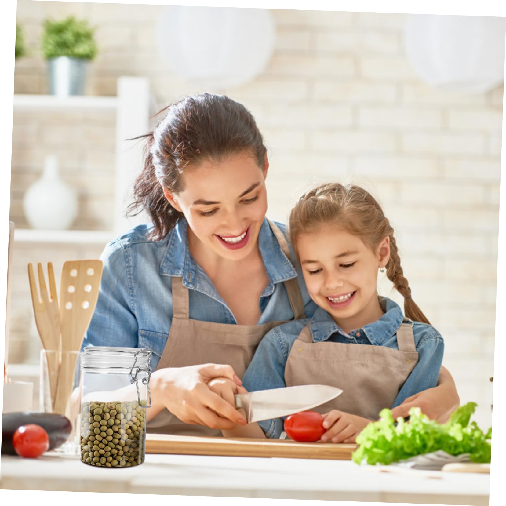 KOMBIUDA Sealed Storage Can Moistureproof Storage Tank Storage Bottle Honey Containers Honey Dispenser Food Dispenser Food Containers Clear Container re-usable