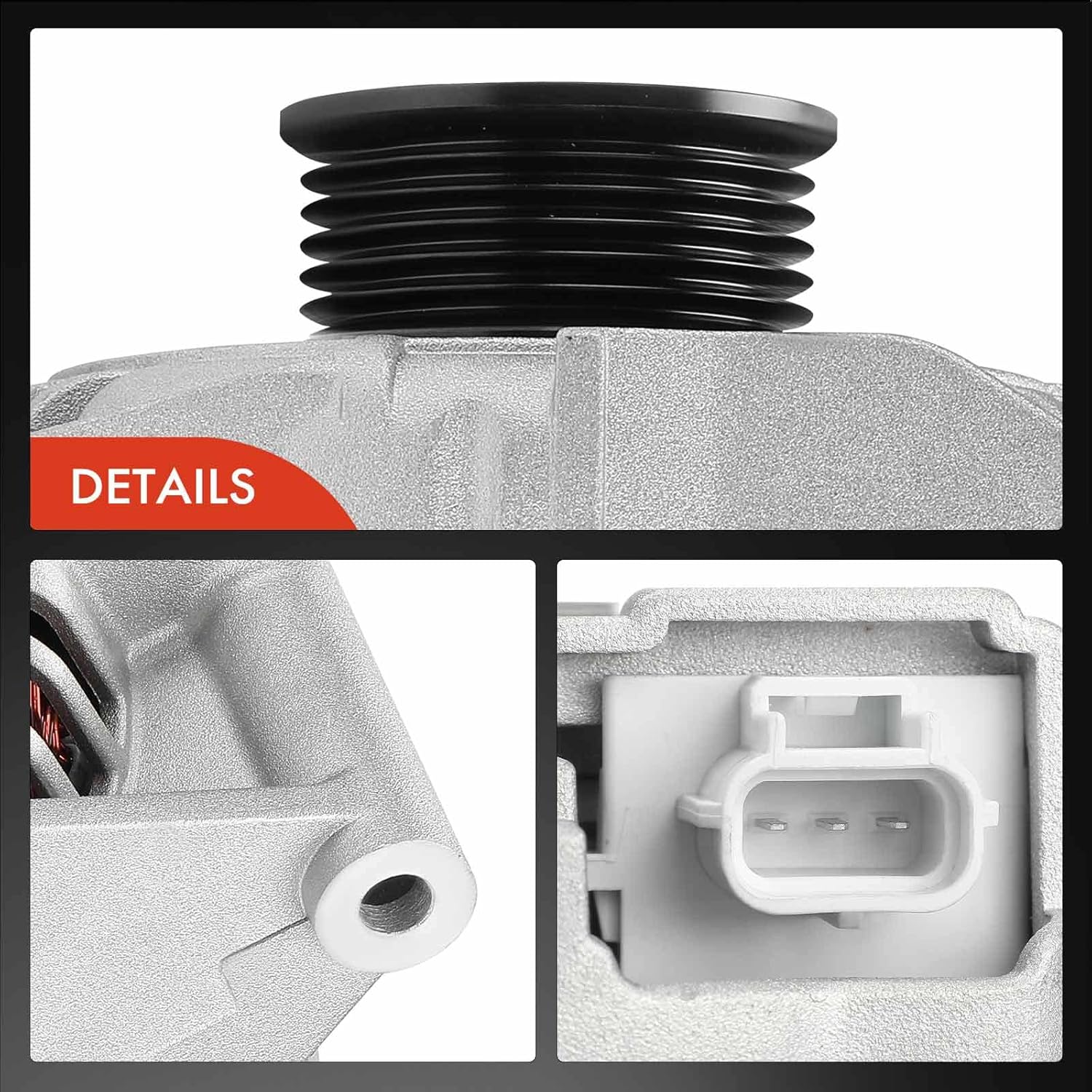 A-Premium Alternator Compatible with Lincoln LS 2000 2001 2002 V6 3.0L, 12V 110Amp CW 6-Groove Pulley, Replace# XW4UCC, XW4Z10346CCRM