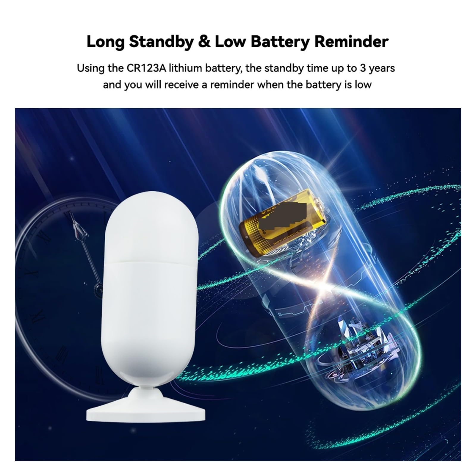 Kit de Alarma, Sensor De Movimiento PIR For Hogar Inteligente, Alarma Inalámbrica, Sensor De Presencia Infrarrojo, Detector De Vida Inteligente