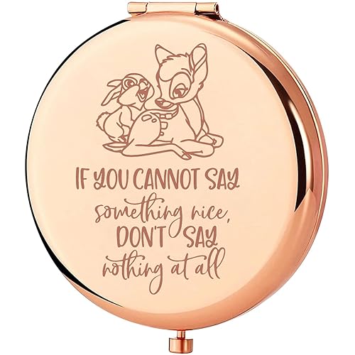 KEYCHIN Bambi and Thumper Pocket Mirror Deer Bambi Fans Gifts