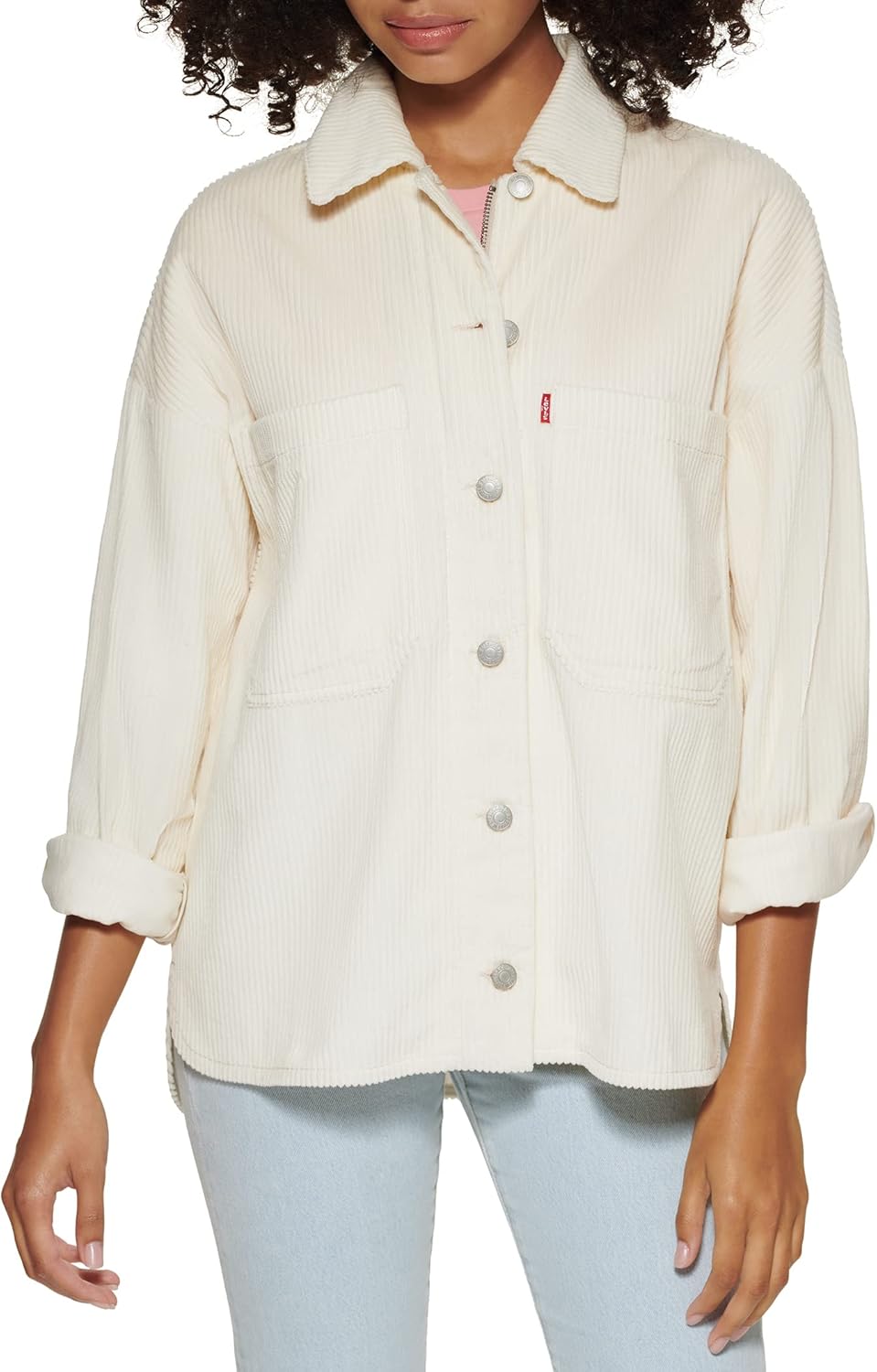 Levi's Womens Bull Twill Cotton Shirt Shacket (Standard & Plus Sizes) - Image 2