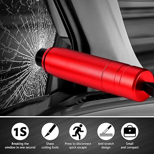 Miniatura 2 de Martillo de seguridad para automóvil, martillo de seguridad, martillo de vidrio seguro bajo el agua, herramienta de rescate automático, cortador de
