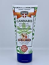 Palacio Forte Herbal Massage Gel/Lotion with 5% Organic Hemp Oil without Mineral Oil, Silicones, Parabens, Paraffin - 200 ml
