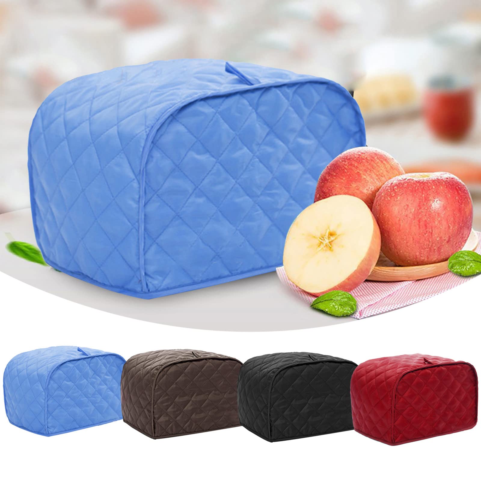 Toaster-Abdeckung Für 2 Scheiben – Blaugrün, Polyester, Mit Taschen & Aufhängeschlaufe, Staubdicht, 30,5x19,1x20,3 Cm
